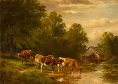 Below the Old Saw Mill by Thomas Bigelow Craig, oil on canvas, offered Oct 2015
