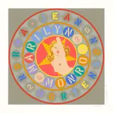 Marilyn (The Metamorphosis of Norma Jean Mortenson) by Robert Indiana, 1998, Farbserigrafie auf Velin, sold Feb 2025