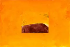 Oggi sono capace di leggere il fuoco by Nicola De Maria, 1977, Aquarell, Bleistift und Papiercollage auf Papier, sold Nov 2025