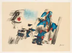 Ohne Titel by Fritz Winter, 1960, Öl und Gouache auf Papier, sold Aug 2023