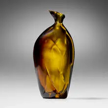 Sommerso vase by Luciano Gaspari, c. 1960, sommerso glass, sold Jul 2023