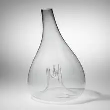 Monumental Otri vase by Toni Zuccheri, c. 1970, molded glass, sold Jul 2023