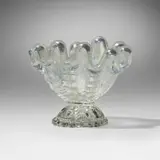 A Grosse Costolature bowl by Ercole Barovier, 1942, iridized glass, sold Jul 2023