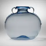 Soffiato vase by Vittorio Zecchin, c. 1925, Soffiato glass with applied details, sold Jul 2023