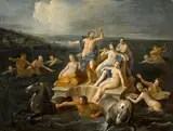 The triumph of Neptune by French School, oil on canvas, sold Oct 2014