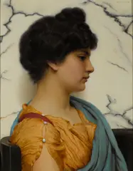 An Arcadian beauty by John William Godward, oil on canvas, sold Oct 2014
