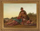 Her last journey by French School, oil on canvas, offered Oct 2014