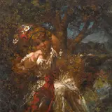 Narcisse Virgile Diaz De La Peña, Jeune fille au ruban rouge, ou Marie Diaz