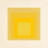 KG by Josef Albers, 1966, Farbserigrafie auf Papier, sold Nov 2019