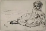 Bibi Valentin (K. 50) by James Abbott McNeill Whistler, 1859, Etching on Japanese laid paper, the second (final) state, offered Oct 2014