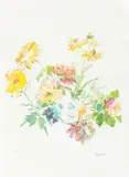 Herbstblumen by Oskar Kokoschka, 1968, Farblithografie auf Rives-Velin, sold Dec 2018