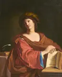 The Samian Sibyl by called Il Guercino Giovanni Francesco Barbieri, oil on canvas, offered Sep 2014