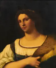 Portrait of a woman by Sebastiano del Piombo, oil on canvas laid down on board, sold Sep 2014