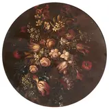 A floral still life by Continental School, oil on copper, offered Sep 2014
