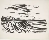 Sylt by Max Kaus, Tusche auf Japan, sold Mar 2023