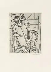 Paar mit Kind by Lasar Segall, 1921, Radierung auf Velin, sold Jan 2022