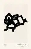 Burni Bizi by Eduardo Chillida, 1967, Aquatinta auf Arches-Velin, sold Nov 2013