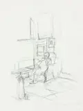 The artist's mother seated I by Alberto Giacometti, 1965, Lithographie auf Rives-Velin, sold Dec 2016