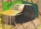 Autos by Matthias Weischer, 1998, Gouache und Kohle auf festem Velin, sold Dec 2016