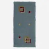 Flatweave carpet by Vilmos Huszár, c. 1930, hand-woven wool, sold Jun 2023