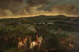 The Battle of the Boyne by German School, oil on panel, offered Jan 2015