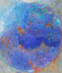 Tondobild 5 by Heinz Kreutz, 2001, Öl auf Leinwand, sold Dec 2017