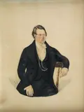 A portrait of Mr Shoveller by English School, watercolour, offered Jan 2015