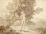 The school boy (from the Seven Ages of Man) by Thomas Rowlandson, pencil, pen and ink with watercolour on paper, sold Jan 2015