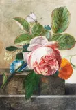 Still life of flowers by Dutch School, gouache on vellum, sold Jan 2015