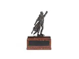 century): A patinated bronze figural trophy group of two skaters by Otto Riesch, patinated bronze, offered Jan 2015