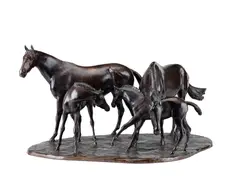 bronze model of Mares and Foals by John Rattenbury Skeaping Ra, bronze, sold Jan 2015