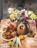 Still Life with Tulips-Paris by Bror Nordfeldt, 1932, Oil on Canvas, sold Feb 2026