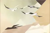 Gulls by Helen Kirtland, Oil on Board, sold Feb 2026