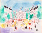 Paris with Opera House by Charles Cobelle, Oil on Canvas, sold Feb 2026
