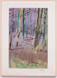 Wooded Landscape by Forrest Moses, 1990, Monotype, sold Feb 2026