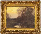 Sunset Landscape by William Merrit Post, Oil on Canvas, offered Feb 2026