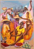 Market Scene by Savain Petion, Oil on Canvas, sold Feb 2026