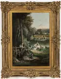 River Landscape by Leonard Saurfelt, c.1890, Oil on Canvas, sold Feb 2026