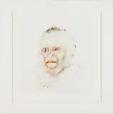 Untitled Monkey by Monica Cook, Ink on Frosted Mylar, sold Feb 2026