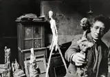 Ohne Titel (Alberto Giacometti im Atelier) by René Burri, 1960, Vintage. Silbergelatineabzug, sold Jun 2010
