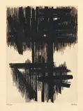 Eau Forte No. 6 by Pierre Soulages, 1957, Farbaquatinta und Radierung auf Rives-Velin, sold Jun 2010