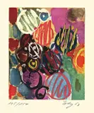1963-1 NOR by Ernst Wilhelm Nay, 1963, Farbaquatinta nach einer Gouachevorlage auf Velin, sold May 2008