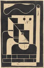 Fabrikarbeiter by Erich Müller-Kraus, 1932, Holzschnitt auf dünnem Papier, sold Aug 2026
