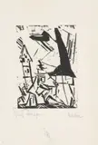 Masken by Lyonel Feininger, 1920, Holzschnitt auf dünnem Japanbütten, sold Aug 2026