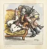 Vergewaltigung by Heinrich Zille, 1919, Kolorierte Lithographie auf Velin, sold May 2011