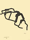 Egimen by Eduardo Chillida, 1969, Lithographie auf Japan, sold May 2011