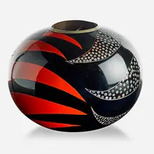 Vase by Jean Dunand, Switzerland/France, sold Sep 2017