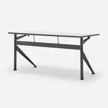 Ballet table by Douglas Ball, c. 1990 / 1998, enameled aluminum, laminate, rubber, sold Jun 2023