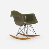 RAR by Charles and Ray Eames, molded fiberglass, birch, enameled steel, sold Jun 2023