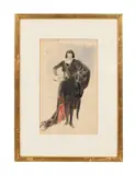 The Golden Lancet by Everett Shinn, circa 1934, watercolor, sold Jan 2024